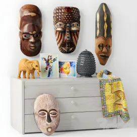 African masks decorative